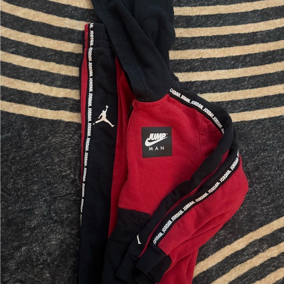 Nike Red and Black Hoodie Set - Picture 2 of 2